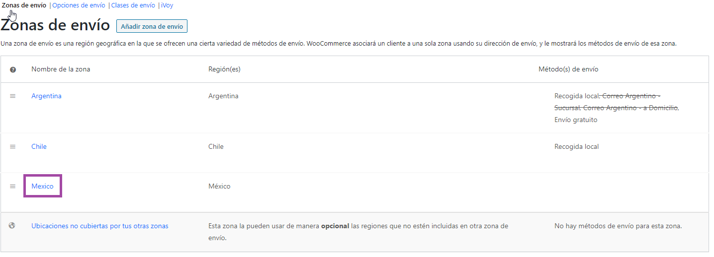 Configuracion